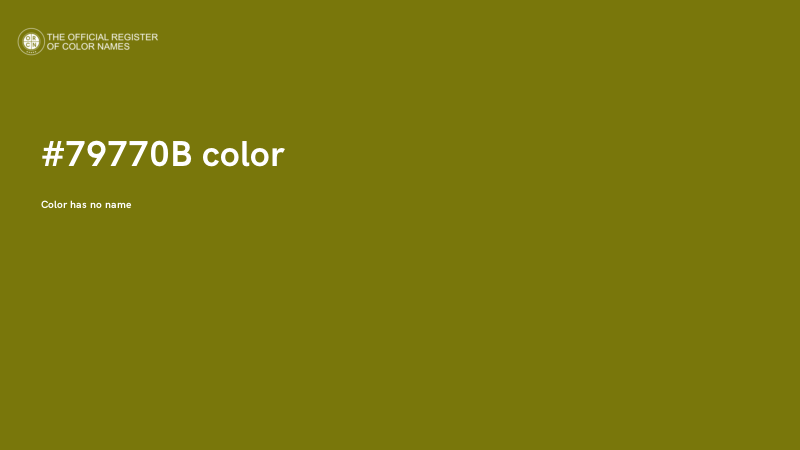 #79770B color image