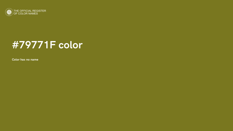 #79771F color image