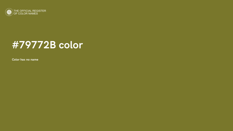 #79772B color image