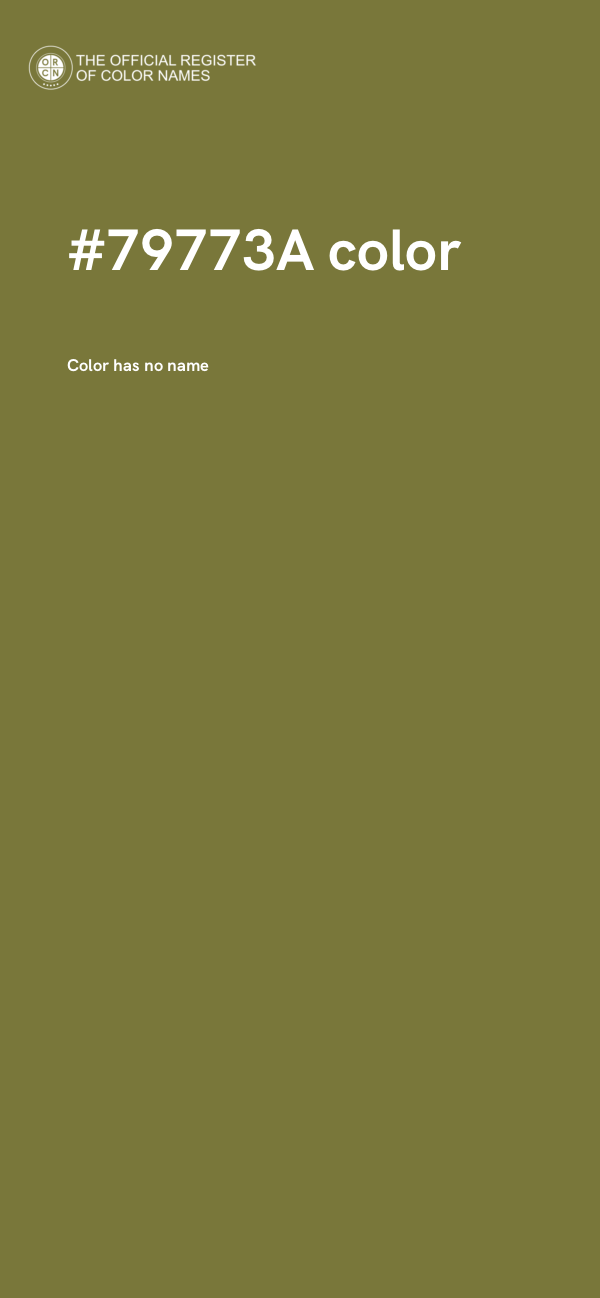#79773A color image