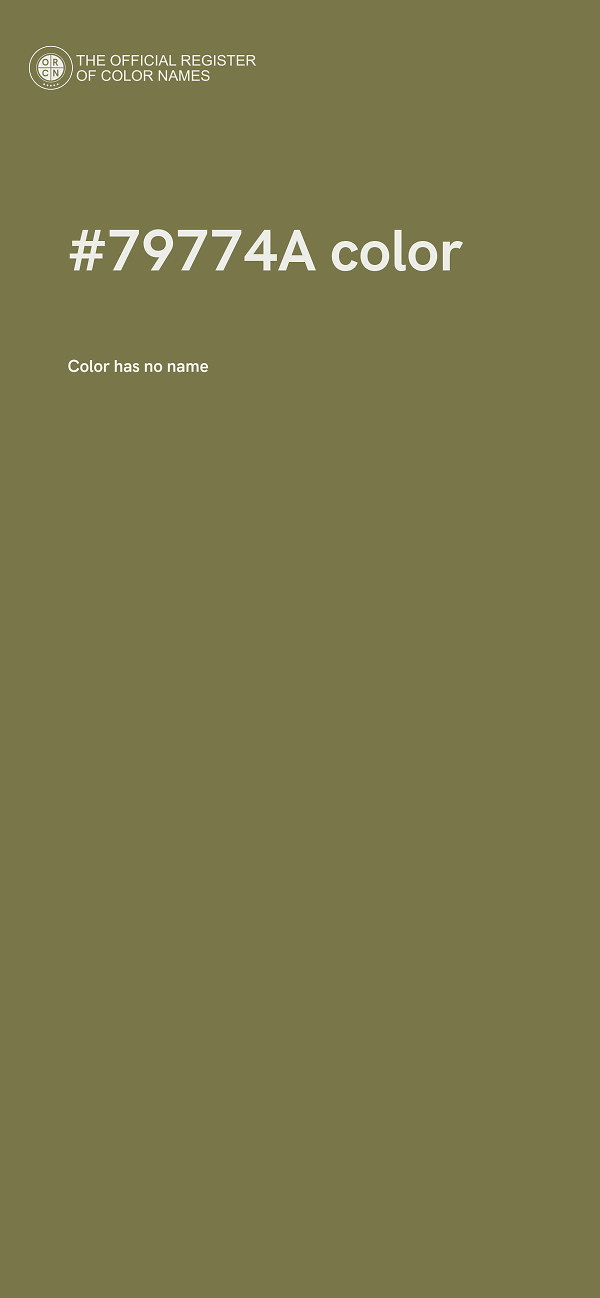 #79774A color image