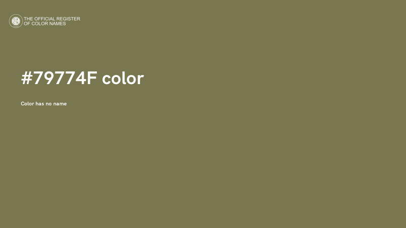#79774F color image