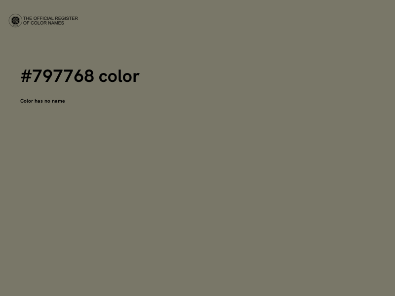 #797768 color image