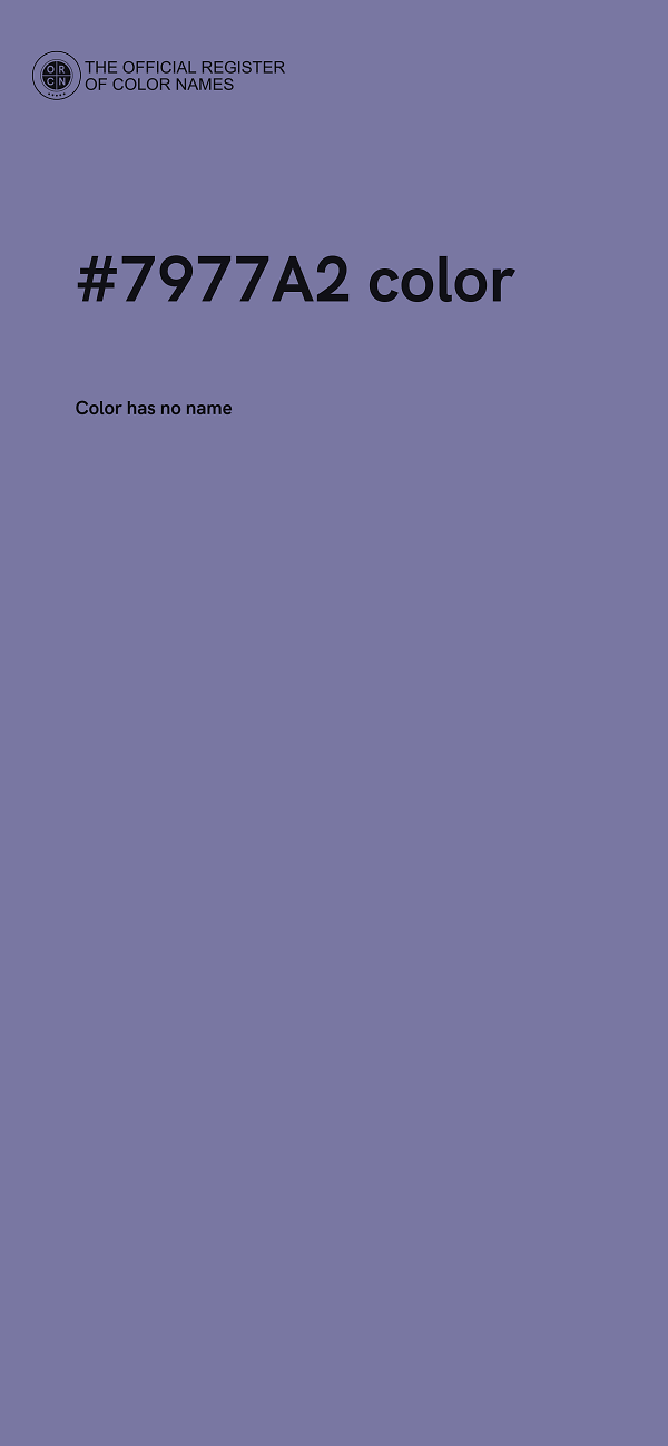 #7977A2 color image