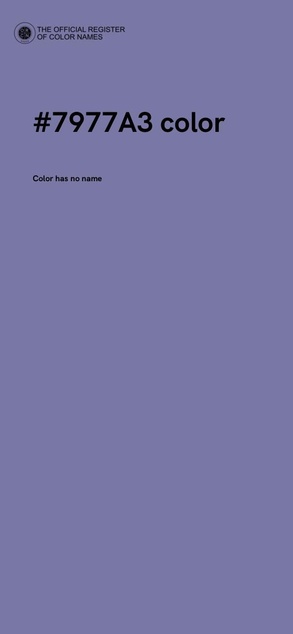 #7977A3 color image