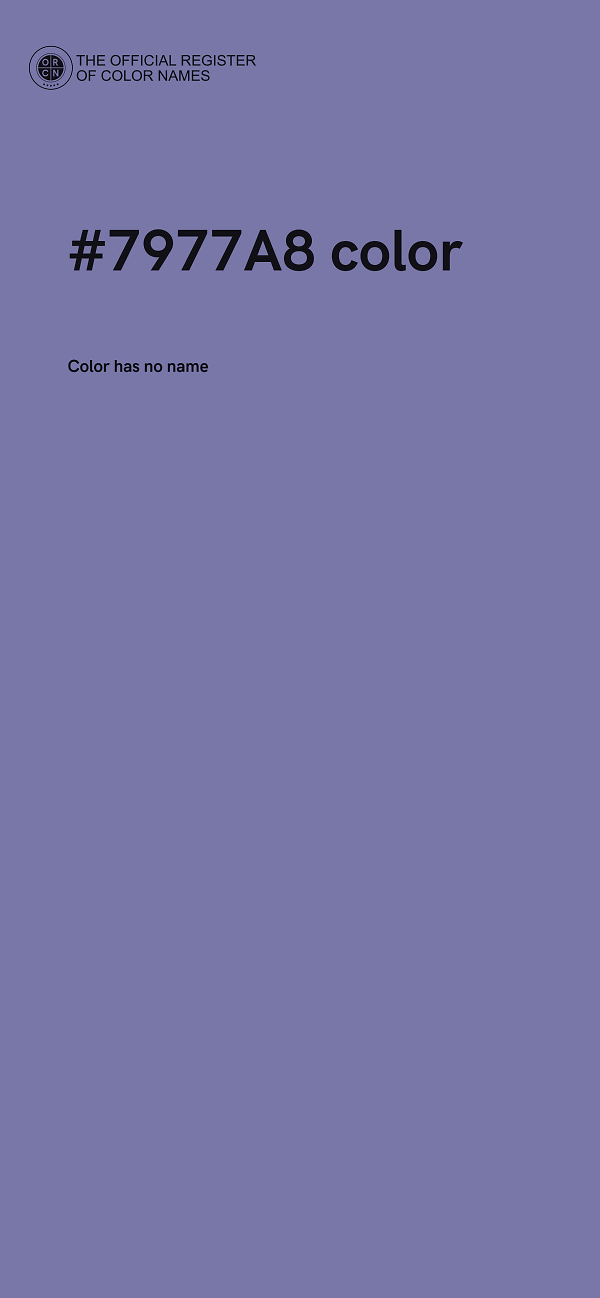 #7977A8 color image