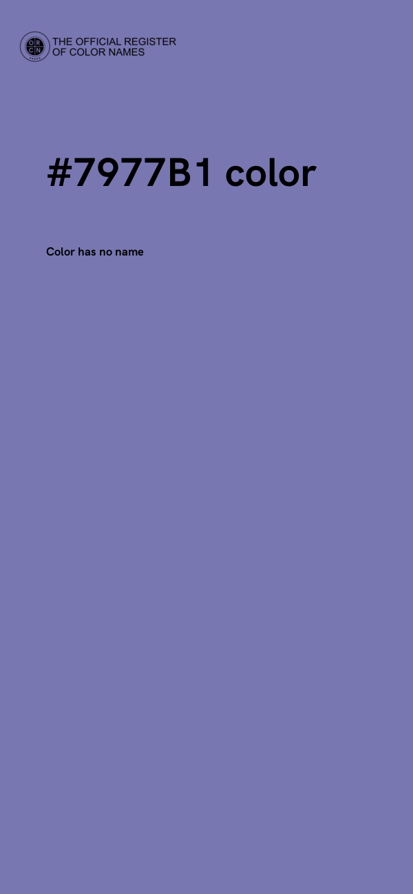 #7977B1 color image