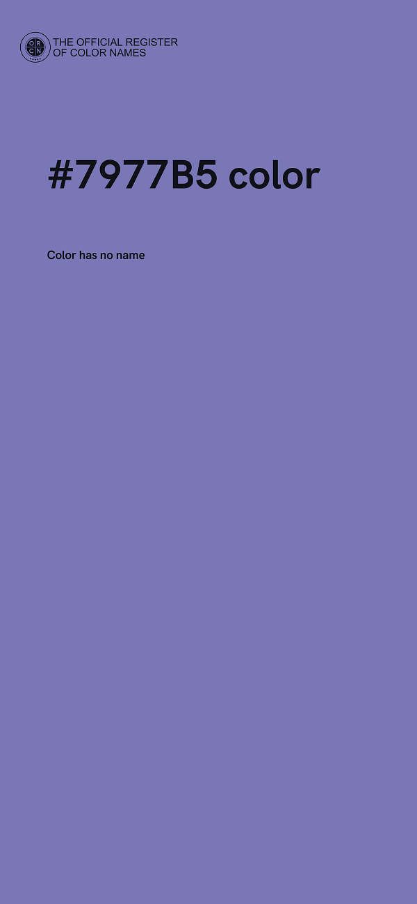 #7977B5 color image