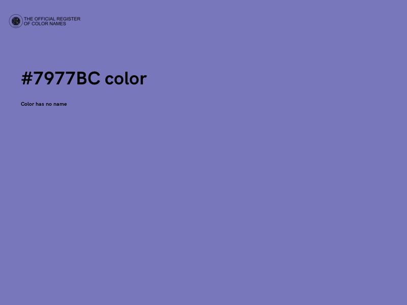 #7977BC color image