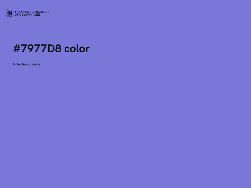 #7977D8 color image