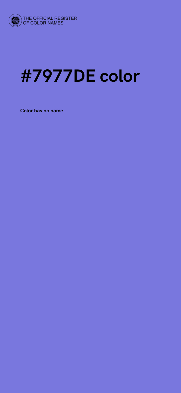 #7977DE color image