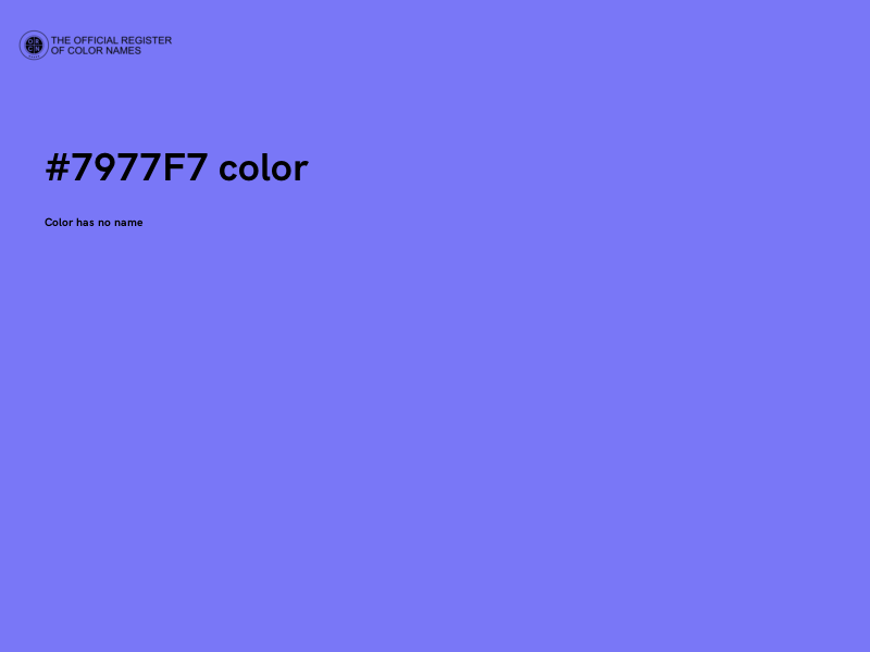 #7977F7 color image