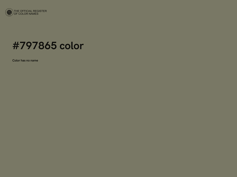 #797865 color image