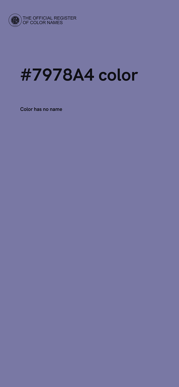#7978A4 color image