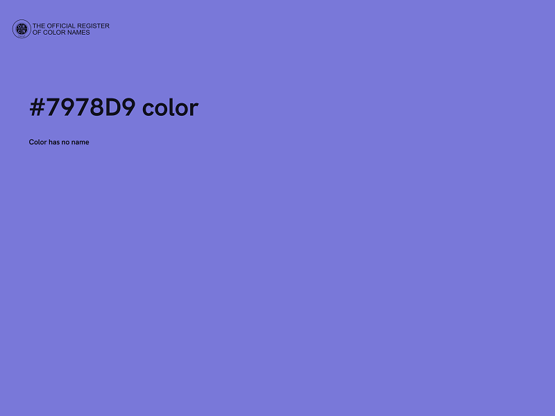 #7978D9 color image