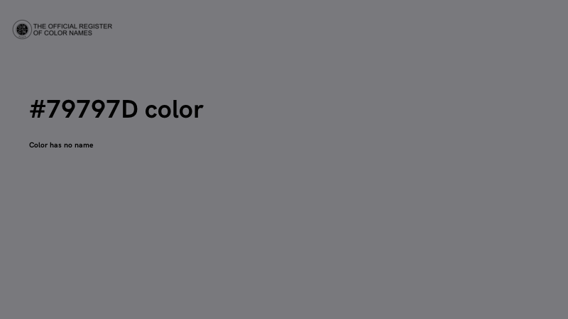 #79797D color image