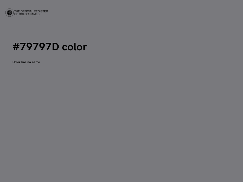 #79797D color image