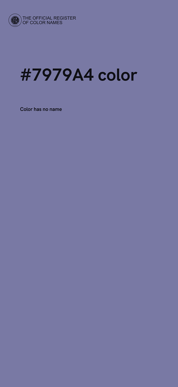 #7979A4 color image