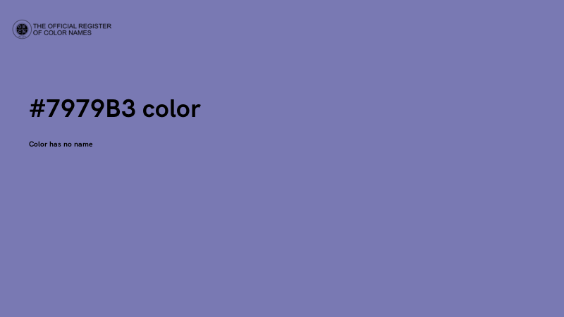 #7979B3 color image