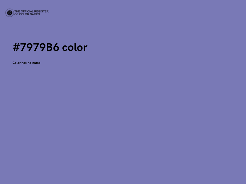 #7979B6 color image
