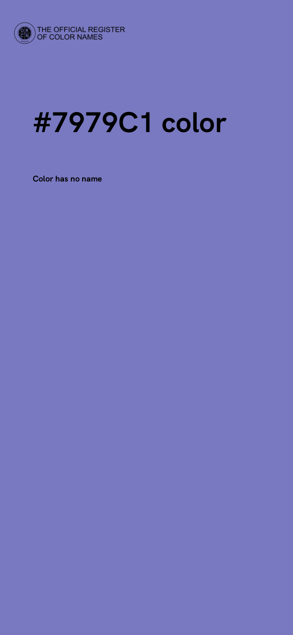 #7979C1 color image