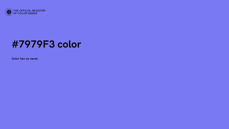 #7979F3 color image