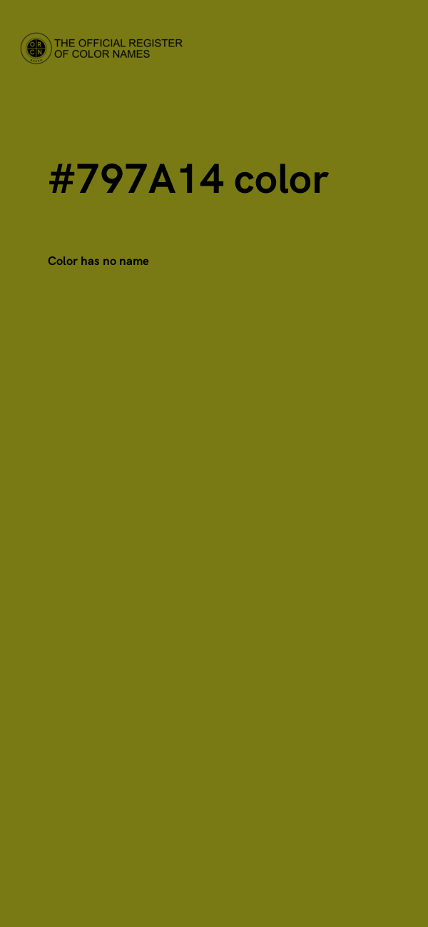 #797A14 color image