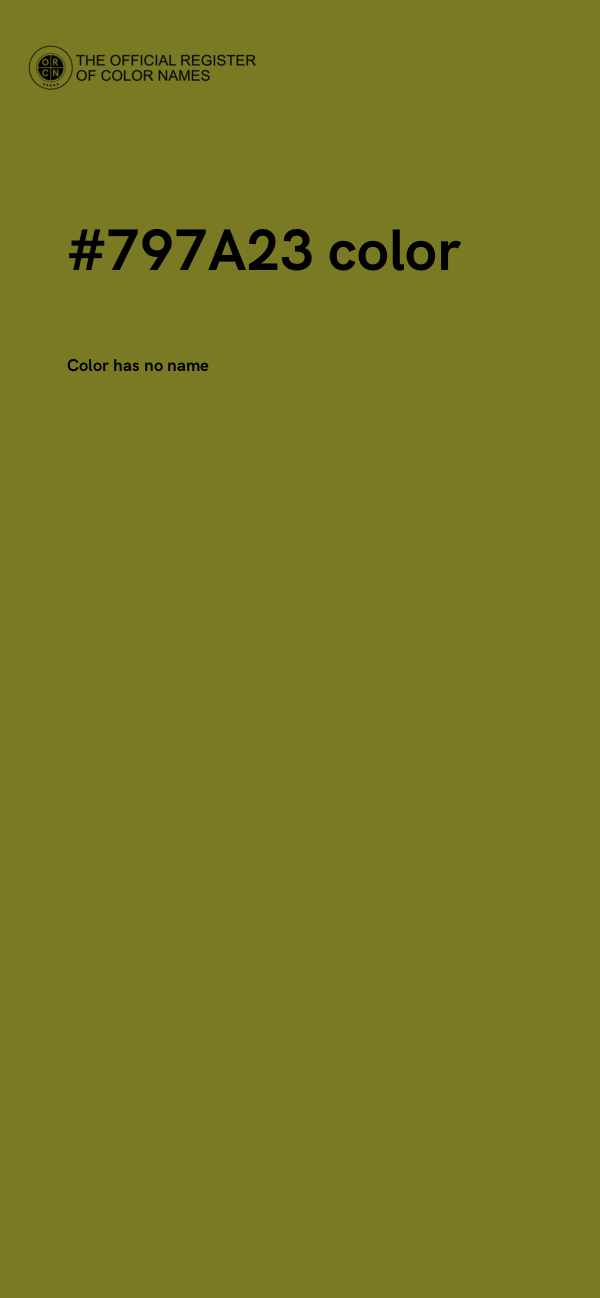 #797A23 color image