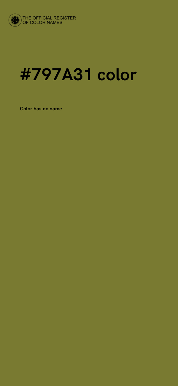 #797A31 color image