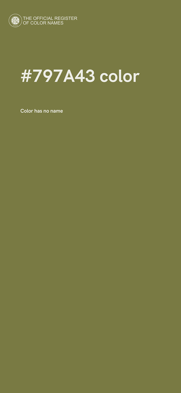 #797A43 color image