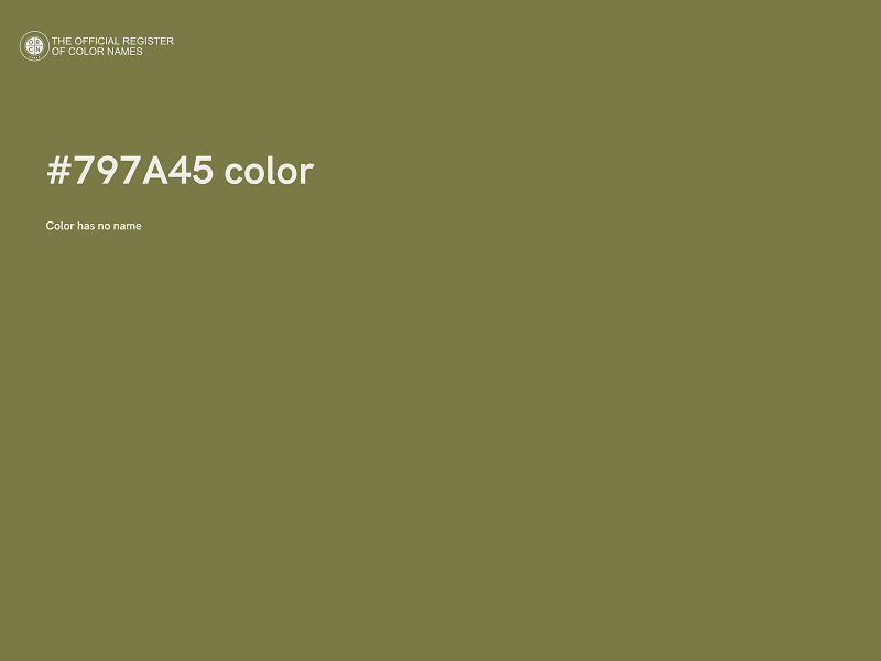 #797A45 color image