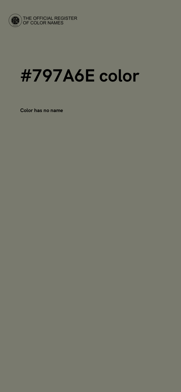 #797A6E color image