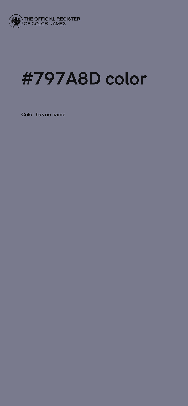 #797A8D color image
