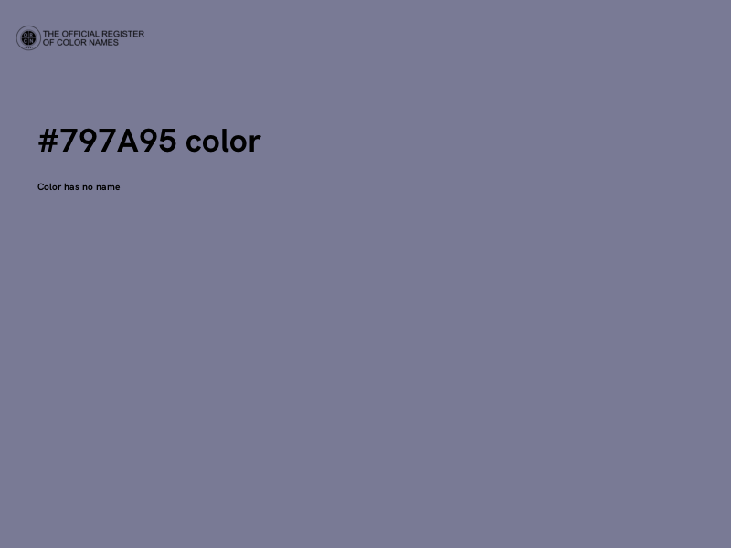 #797A95 color image