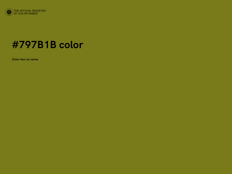 #797B1B color image