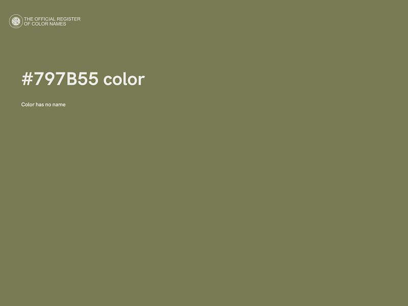 #797B55 color image