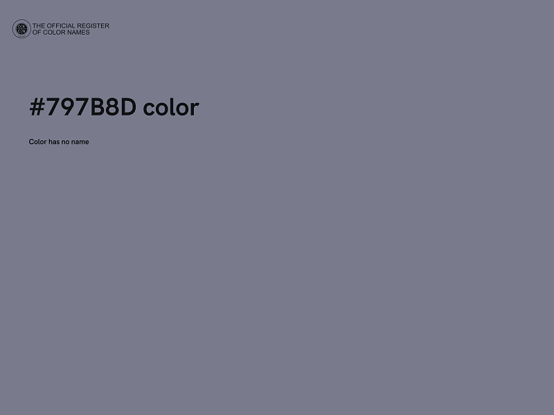 #797B8D color image