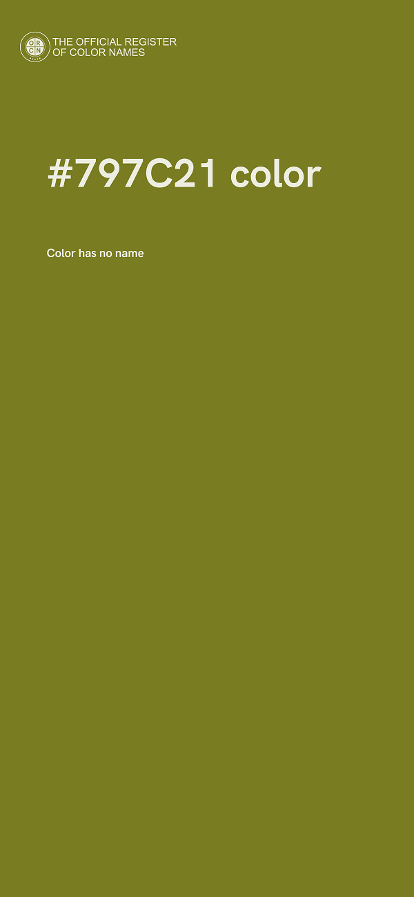 #797C21 color image