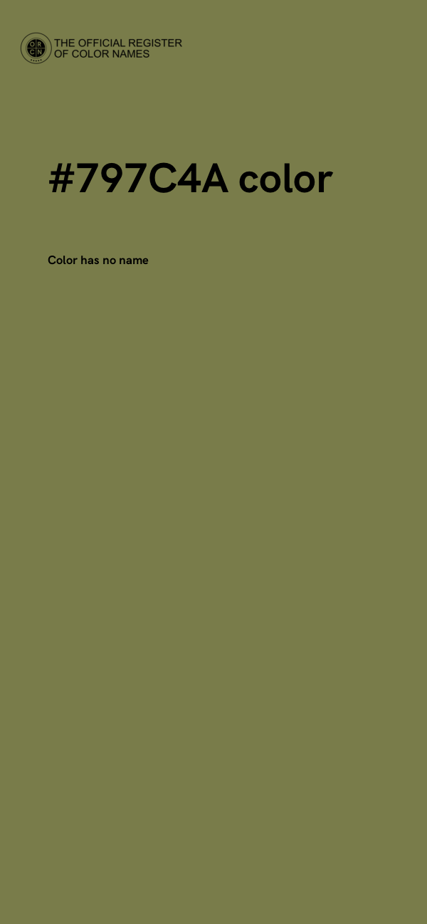 #797C4A color image