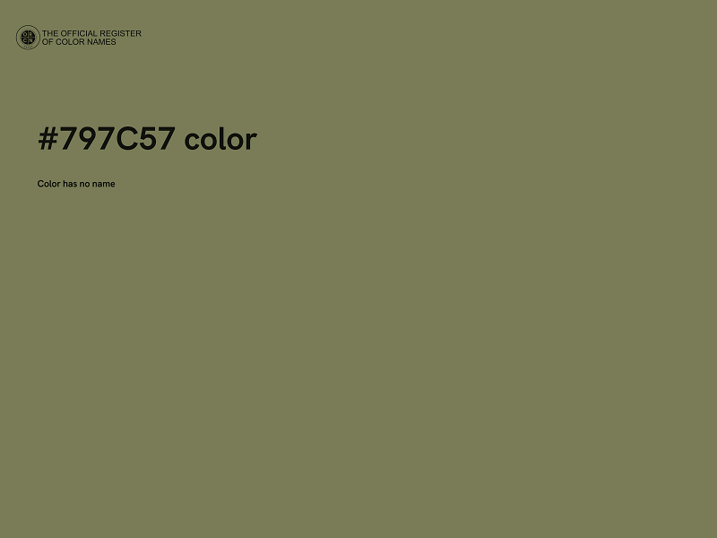 #797C57 color image