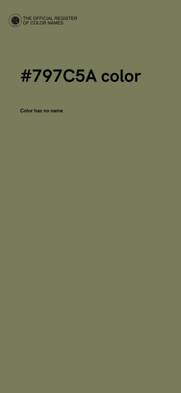 #797C5A color image