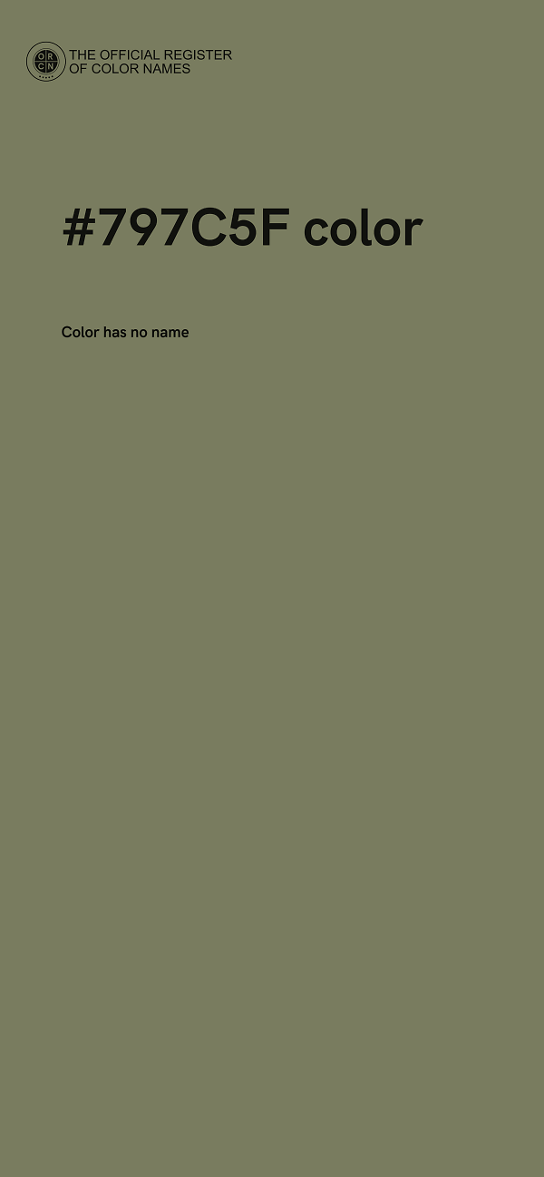 #797C5F color image
