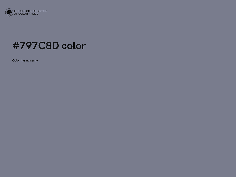 #797C8D color image