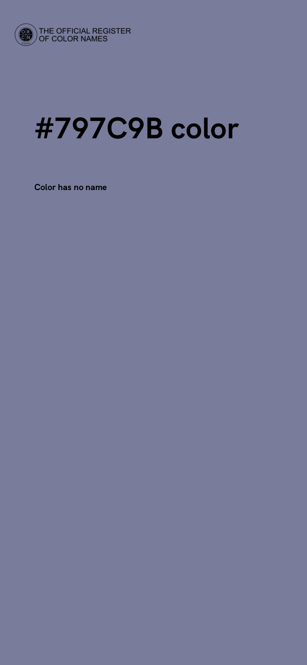 #797C9B color image