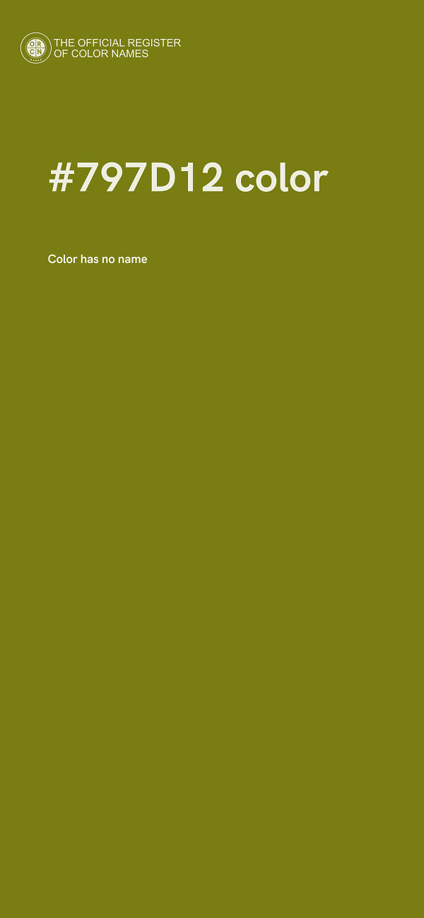 #797D12 color image