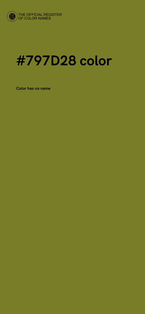 #797D28 color image