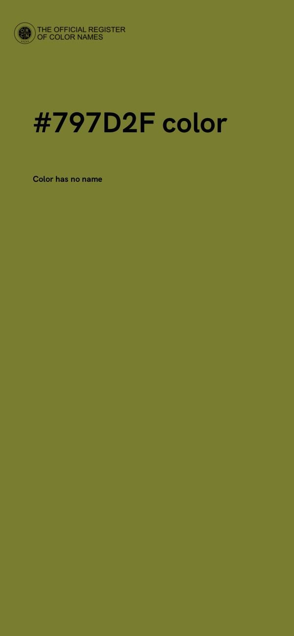#797D2F color image