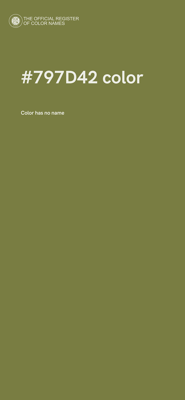 #797D42 color image