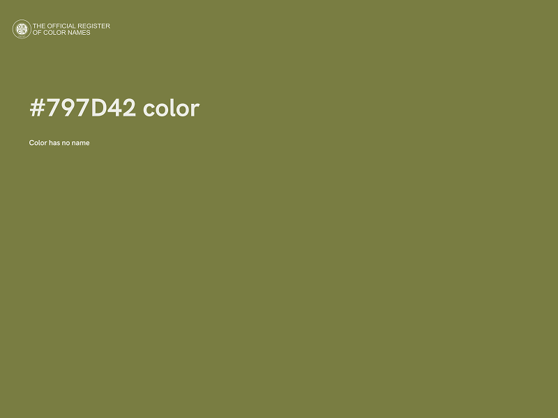 #797D42 color image
