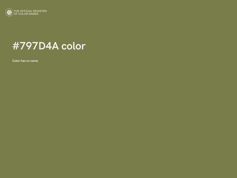 #797D4A color image